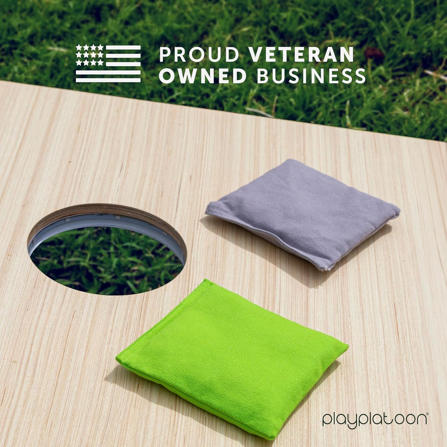 Premium Weather Resistant Duckcloth Cornhole Bags - Set of 8 Bean Bags for Corn Hole Game - Regulation Size & Weight