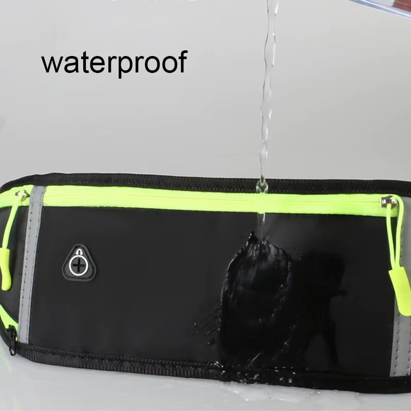 Running Bag Waist Bag Sports Phone Bag Men Women Waterproof Gym Bag Hold Water Cycling Phone Case Running Belt Portable
