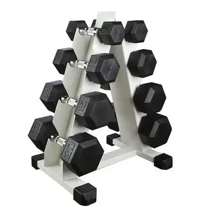 Weight Lifting Fitness Equipment Dumbbell Black Rubber Coated Hex Dumbbell Gym Weights Musculation
