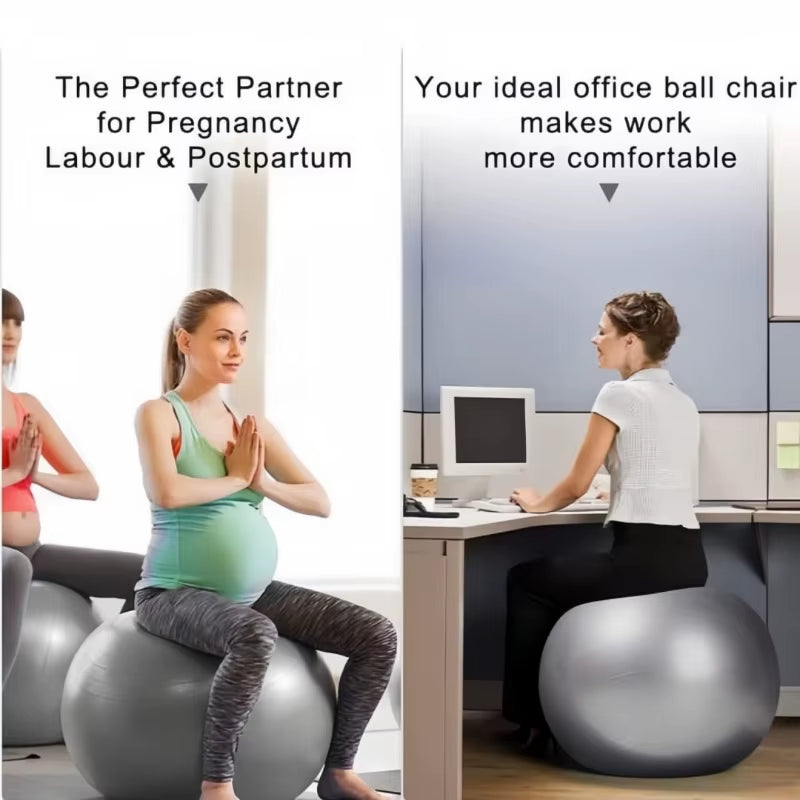 65/75/85Cm Yoga Ball Exercise Ball Pregnancy Pilates Ball Physiotherapy Rehabilitation Yoga Accessories Home Gym Equipment