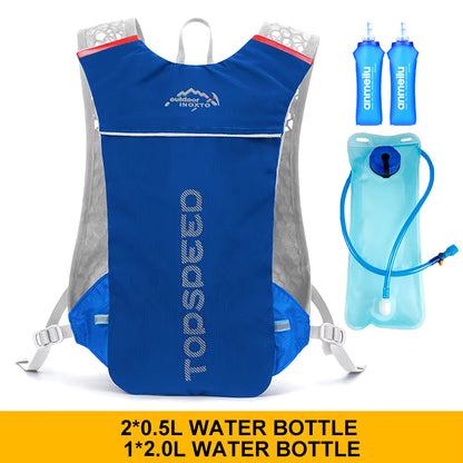 Outdoor Trail Running 5L Ultralight Backpack Hydration Jogging Vest Men Breathable Marathon Bicycle Bag Fitness Running Bag
