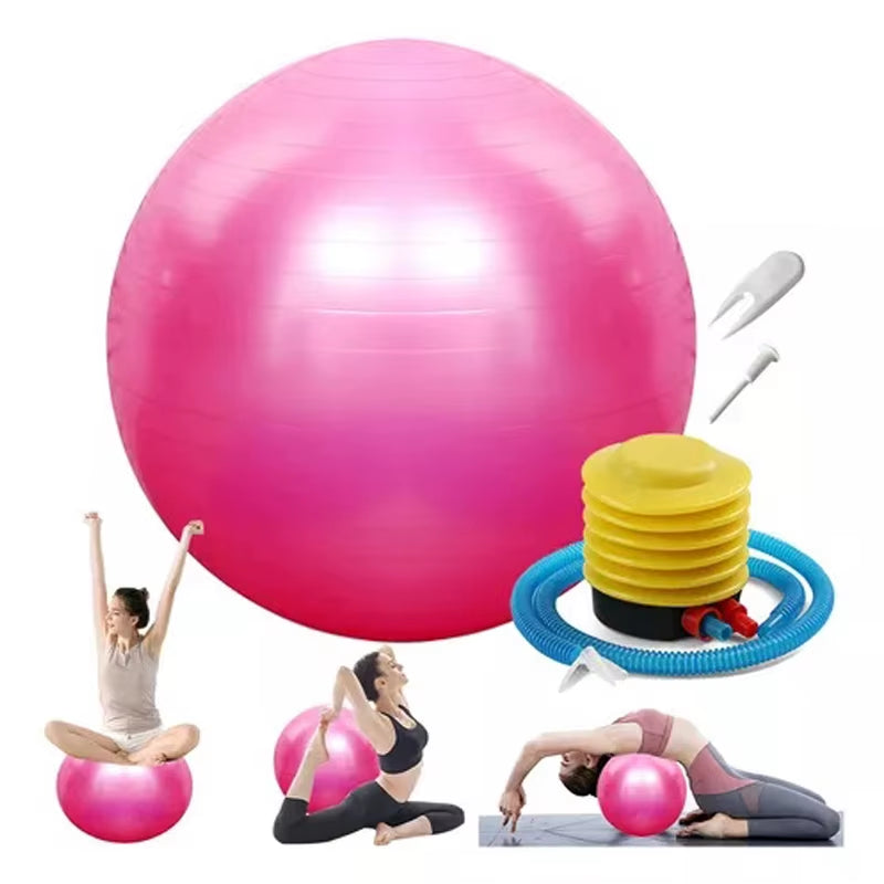 65/75/85Cm Yoga Ball Exercise Ball Pregnancy Pilates Ball Physiotherapy Rehabilitation Yoga Accessories Home Gym Equipment