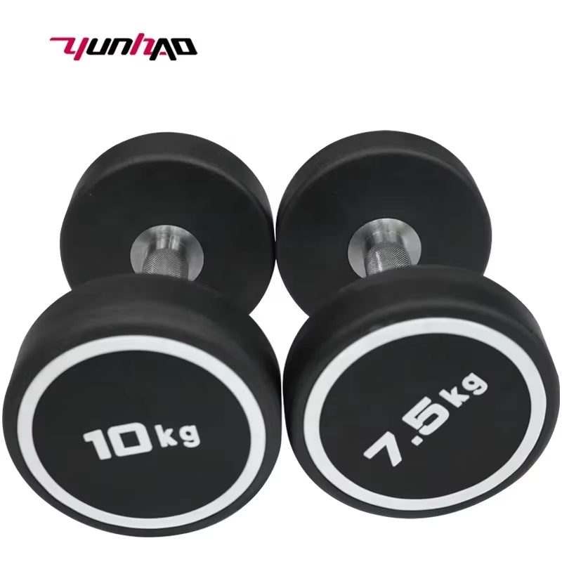 Wholesale Home Gym Custom Logo 2.5-50 KG PEV round Dumbbell Set for Strength Training